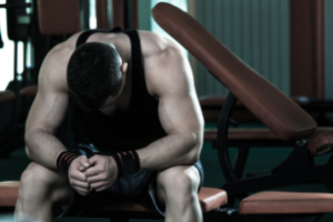 tired bodybuilder