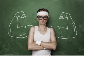 Skinny Guy Thinks Muscles