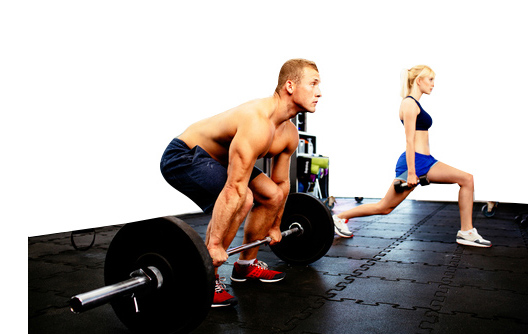 Man Woman Exercise